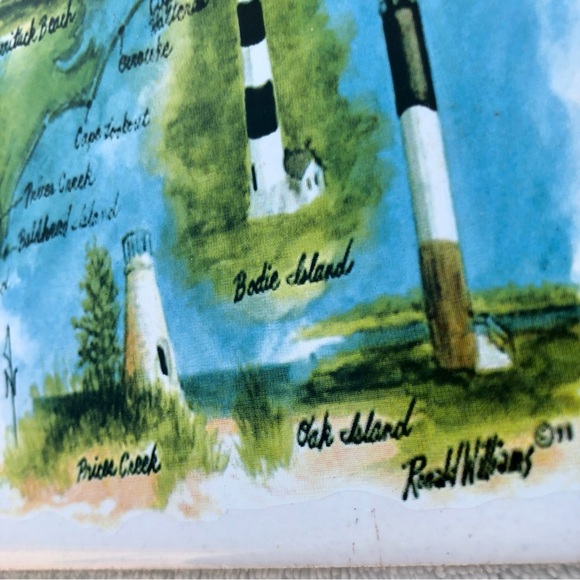 Lighthouse Trivet Tile Coaster Ronald Williams North Carolina - Picture 2 of 6